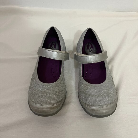 Hush Puppies Girls Reese Sport Sneaker Silver Size 3.5 - Picture 1 of 7